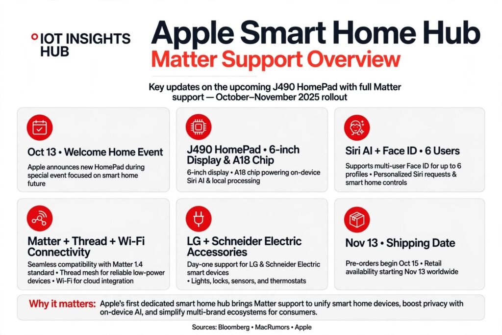 Apple smart home hub Matter support