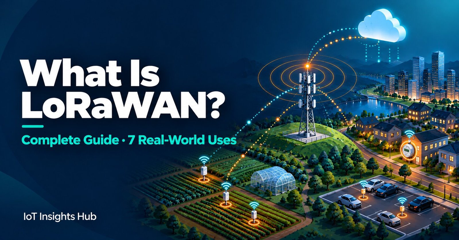 What is LoRaWAN? Complete guide cover image from IoT Insights Hub
